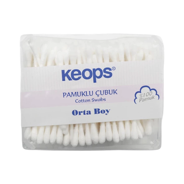 Keops Pamuklu Çubuk Kulak Temizleme Çubuğu 200'lü 4 Kutu - 2