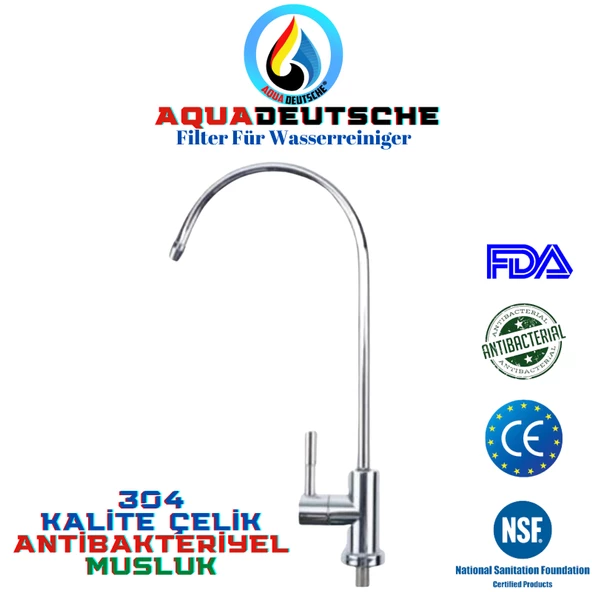 AQUA DEUTSCHE PREMIUM GRİ POMPALI MONTAJ DAHİL 8 LİTRE 5 FİLTRE 10 AŞAMA SU ARITMA CİHAZI - 3