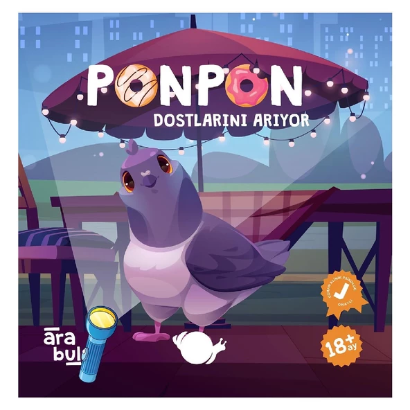 Çikolata Yayınları Ara Bul Fenerli Kitap Monmon-Bonbon-Tonton-Ponpon Set-Meltem Erinçmen KTP - 4
