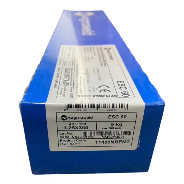 Magmaweld Esc 60 3,25 x 350 Selülozik Elektrod 1 Paket  5 (Kg) (168 AD) - 3