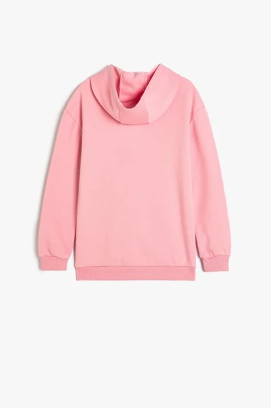Koton Kız Çocuk Oversize Kapşonlu Sweatshirt Anime Baskılı Uzun Kollu - 2