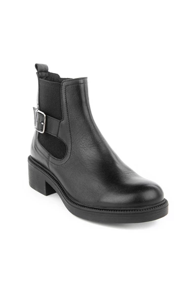 Muya Jua 6 Nokta Anatomik Taban Topuk Dikeni Hakiki Deri Kadın Bot - 3