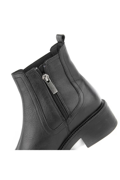 Muya Jua 6 Nokta Anatomik Taban Topuk Dikeni Hakiki Deri Kadın Bot - 5