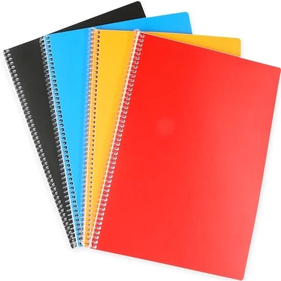 A4  72 Yaprak PP Kapak Spralli Çizgili Defter (1Adet)