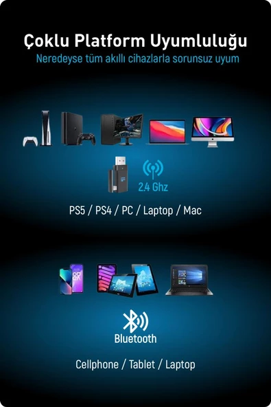 Fashcolle G926 Pro Wireless Oyuncu Kulaklığı - 7