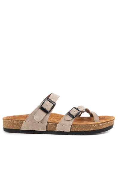 Hush Puppies Baru Anatomik Taban Hakiki Deri Kadın Terlik - 2