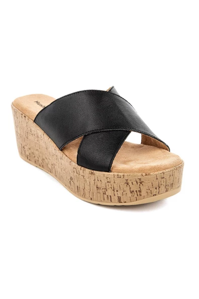 Hush Puppies Kosa Anatomik Taban Hakiki Deri Kadın Terlik - Resim 5