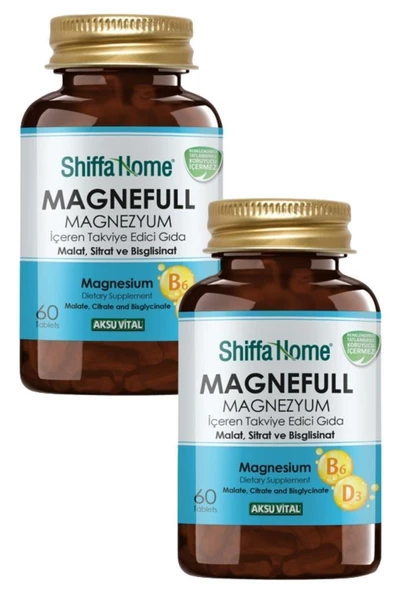 Magnefull Magnezyum Malat Sitrat Bisglisinat 60 Tablet X 2 Adet