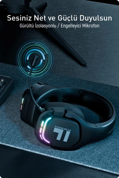 Fashcolle G900 7.1 Virtual Sound Oyuncu Kulaklığı - 4