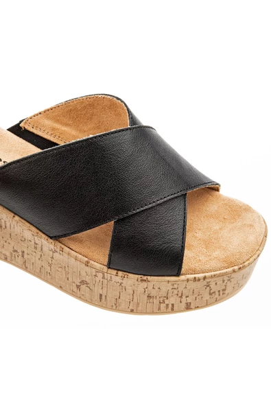 Hush Puppies Kosa Anatomik Taban Hakiki Deri Kadın Terlik - Resim 9