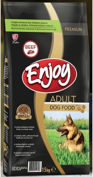 Enjoy Biftekli Yetişkin Köpek Maması 15 Kg