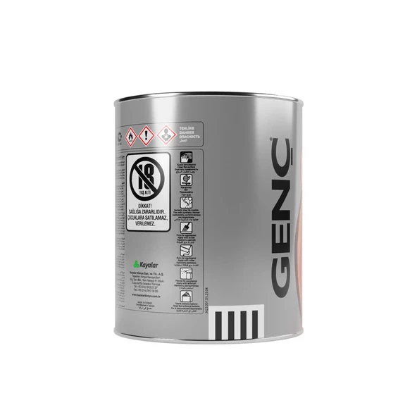 Genç Sentetik Parlak Ahşap Metal Boyası 6206 Çimen Yeşili 0.75 l - 4