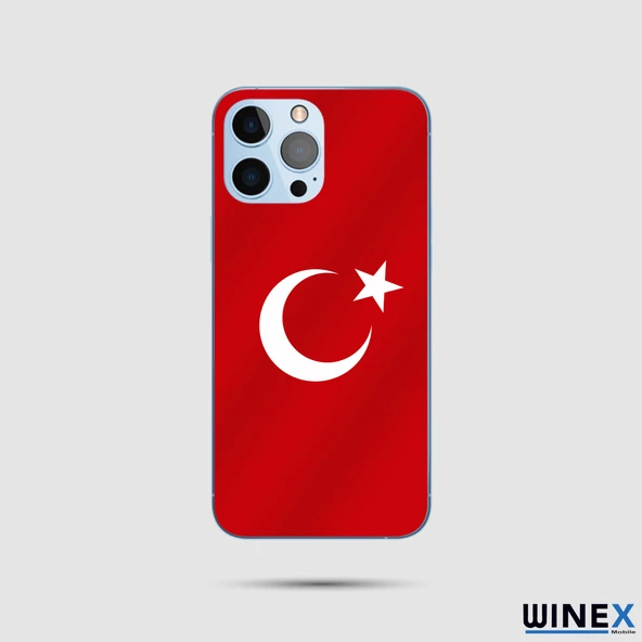 İphone 14 Türk Bayrağı Arka Kaplama - Resim 2