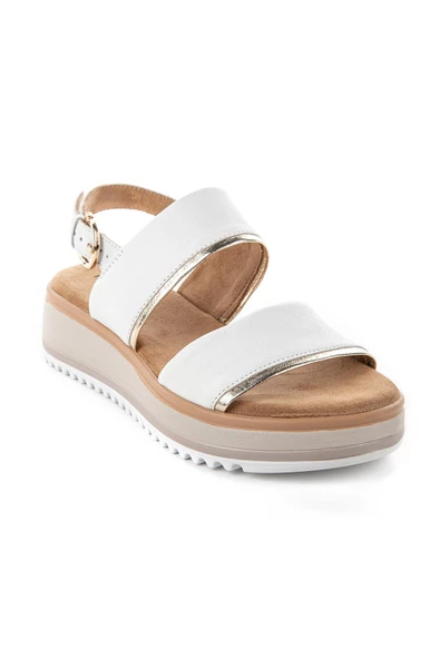 Hush Puppies Feliz Anatomik Taban Hakiki Deri Kadın Sandalet - Resim 10