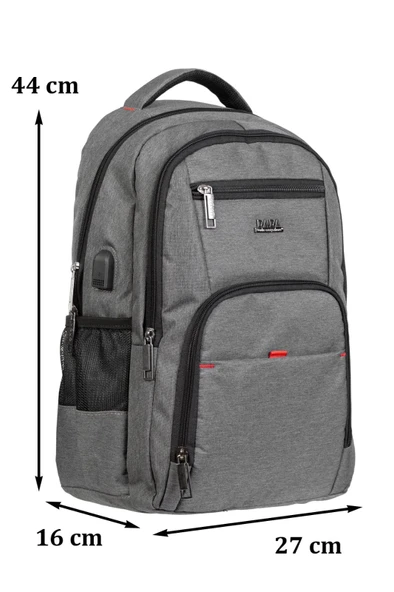 Dada 06 Laptop Bölmeli 15. İnç Su Geçirmez Kumaş Sırt Çantası - 8