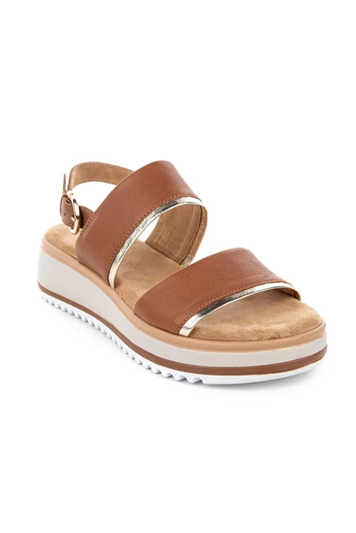 Hush Puppies Feliz Anatomik Taban Hakiki Deri Kadın Sandalet - Resim 9