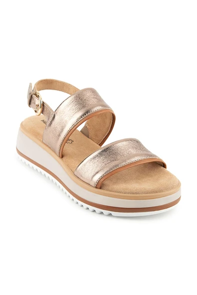 Hush Puppies Feliz Anatomik Taban Hakiki Deri Kadın Sandalet - Resim 8