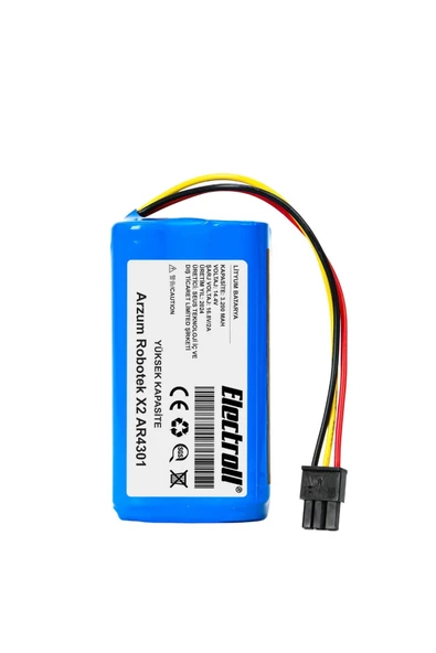 Arzum Robotek X2 AR4301 Robot Süpürge Bataryası (YÜKSEK KAPASİTE) 3200mAh Robot Süpürge Pil - 5
