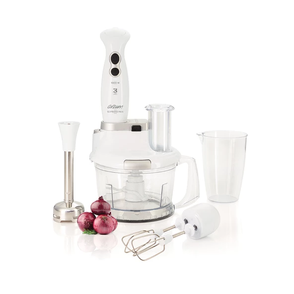 Arzum AR1004 Soprano Max Multi Beyaz 1000 W Blender Seti - 2