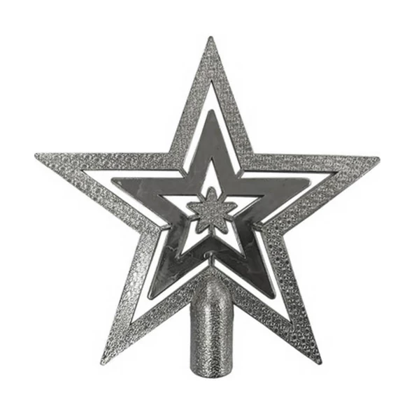 LEVA YILBASI AGAC TEPESI ICICE GUMUS 18 CM S-60