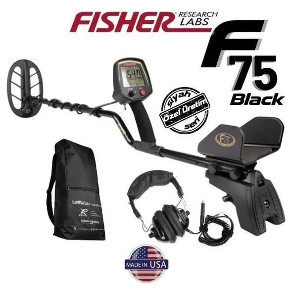 FISHER F75 BLACK DEFİNE DEDEKTÖR - 28cm DD Başlık İle