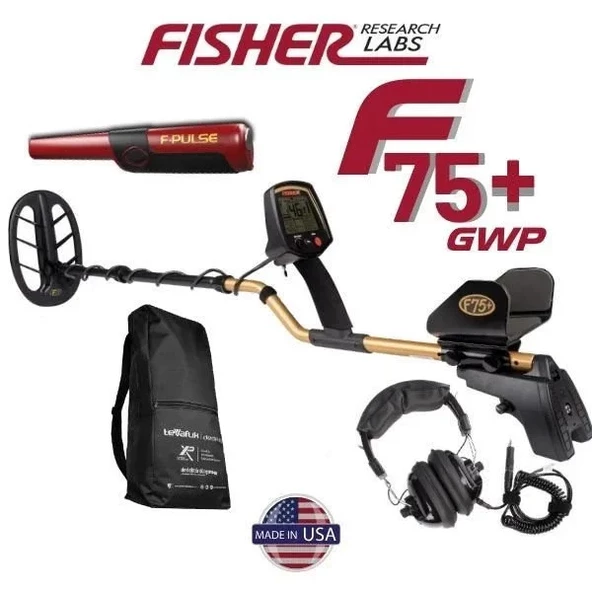 Fisher F75+ GWP DEFİNE DEDEKTÖR - 28cm DD Başlık İle (ÖZEL PAKET)