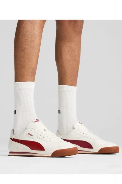 Puma Turino II 397452 06 Unisex Sneaker Ayakkabı Krem Bordo 36-45 - 2