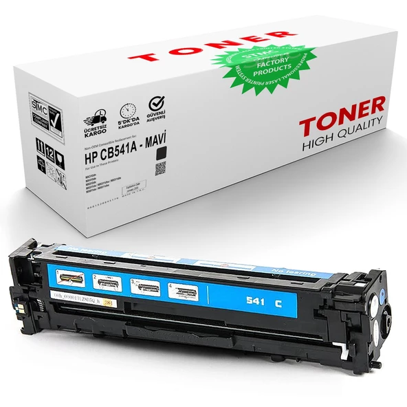 HP LaserJet CP1518ni CB541A Mavi Muadil Toner