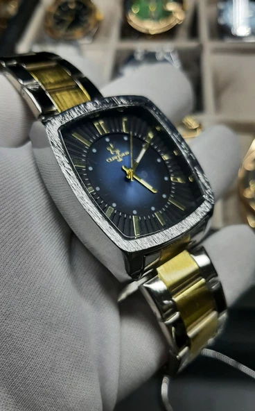 QUARTZ LACİVERT KADRAN ÇELİK ERKEK SAAT - 3