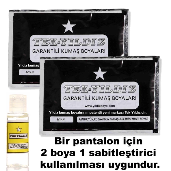 Tek Yıldız Kumaş Boyası Yeşil 10 gr - 2
