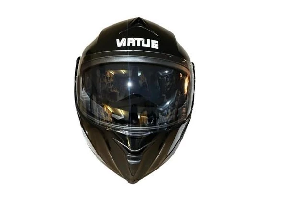 VRT MB808 Full Face Çene Açılır Güneş Vizörlü Motosiklet Kaskı L Beden Siyah - 4