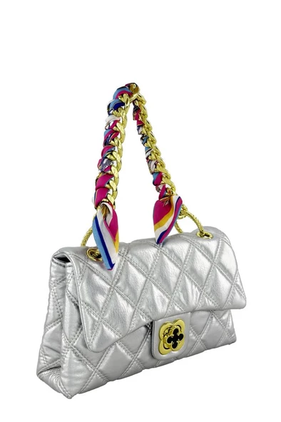 Kriste Bell  Kadın Omuz Çantası Gümüş 26482 - Resim 2