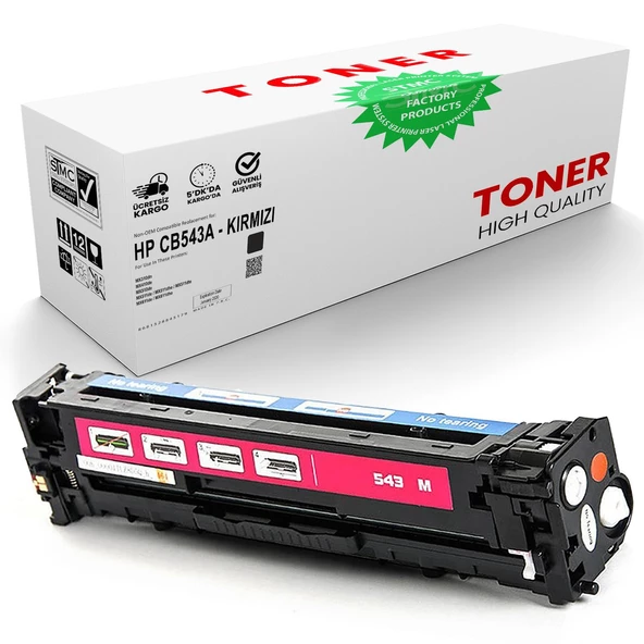 HP LaserJet CP1510 CB543A Kırmızı Muadil Toner