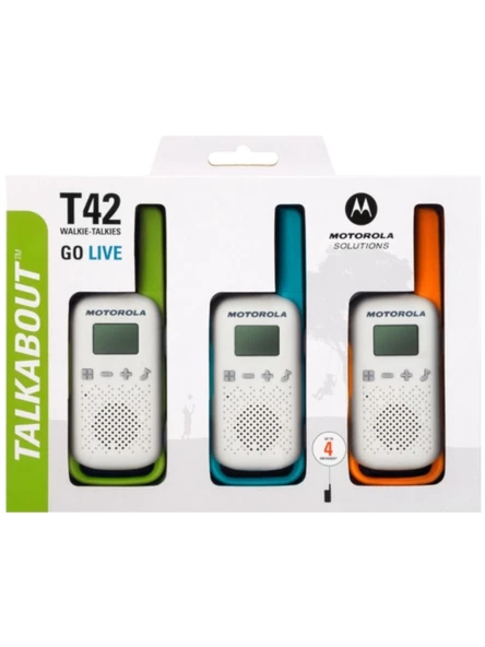 Motorola Talkabout T42 Telsiz 3 Lü Set - 2