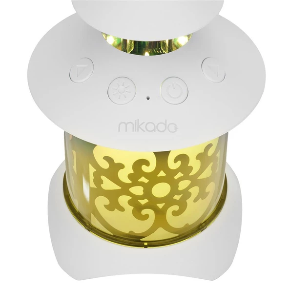 Mikado MD-20BT Beyaz Dekoratif 5W 1200mAh BT-LED Işıklı Bluetooth Hoparlör - 2