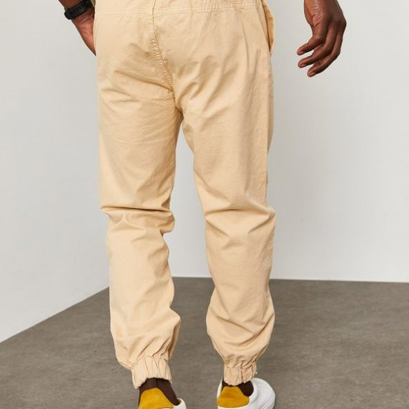 Krem Beli&Paçası Lastikli Pantolon 1YXE5-45104-22 - 8