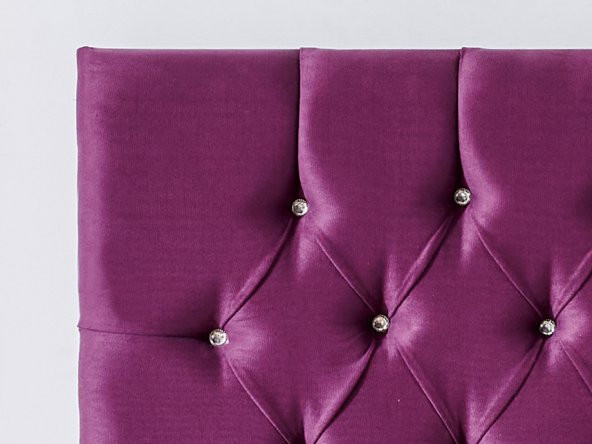 Niron Violet Tek Kişilik Yatak Başlığı - 90 cm Mor Kumaş Başlık - Baza ve Karyola Başlığı - 3
