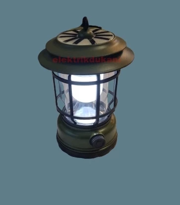 MUTLUSAN Nostalji Solarlı Kamp Feneri 8W Solar+Micro USB Şarjlı - 5