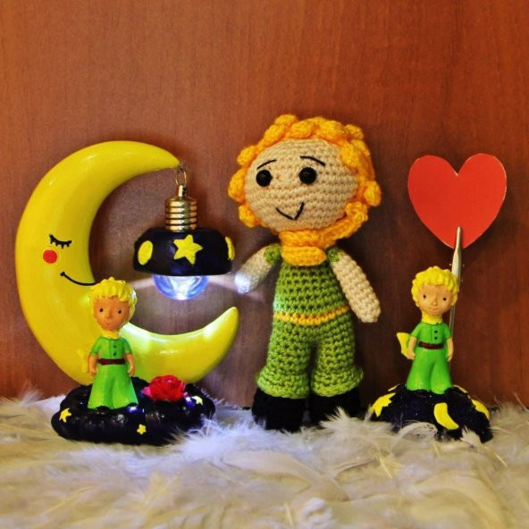 Küçük Prens Işıklı Biblo Küçük Prens Amigurumi Ve Notluk