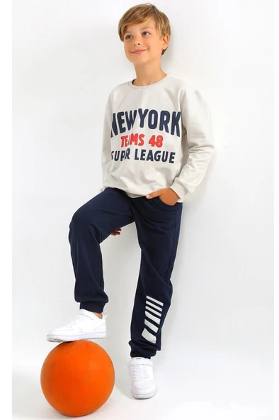 Erkek  Baskılı 6/9 Yaş 2 İp Eşofman Takım ürün görseli 1