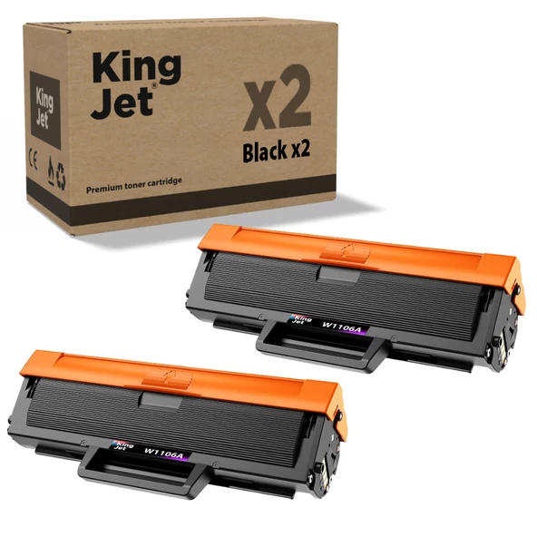 Hp Laser MFP 138p Muadil Toner 2'li Paket / 106A W1106A 2'li Paket