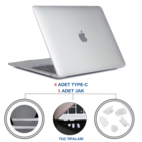 Macbook Air-Pro Type-C'li Modeller Toz Önleyici Tıpa Koruma Seti Tablet Telefon Kulaklık ile Uyumlu - 2