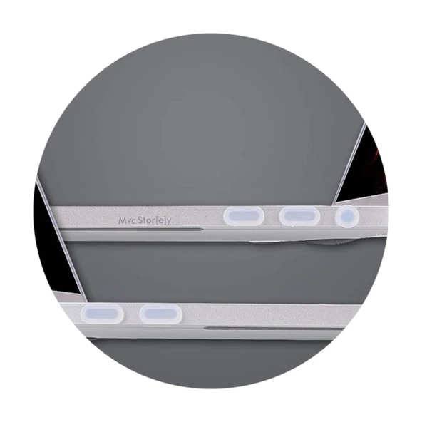 Macbook Air-Pro Type-C'li Modeller Toz Önleyici Tıpa Koruma Seti Tablet Telefon Kulaklık ile Uyumlu - 5
