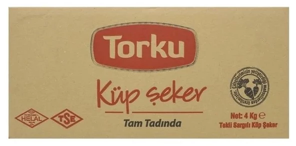 Torku Tek Sargılı Küp Şeker 4000 Gr