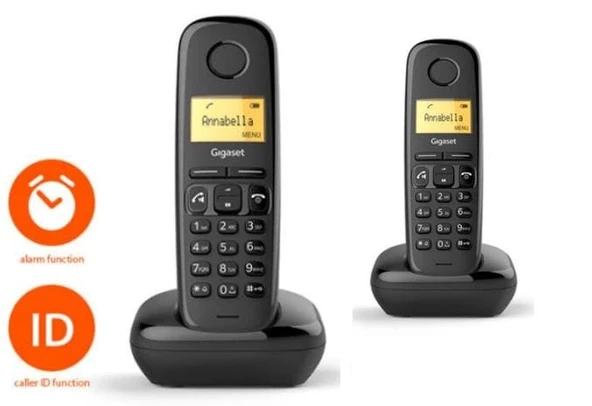 Gigaset A270 Siyah 2 Lİ KABLOSUZ VİP ARAÇ AMBULANS TELEFONU ürün görseli