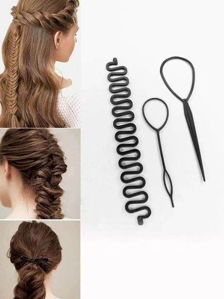 Shang Du 4 Adet Saç Şekillendirme Aleti, Saç Süsü, Saç Şekillendirme Seti, Fransız, Saç Tokası - Resim 3