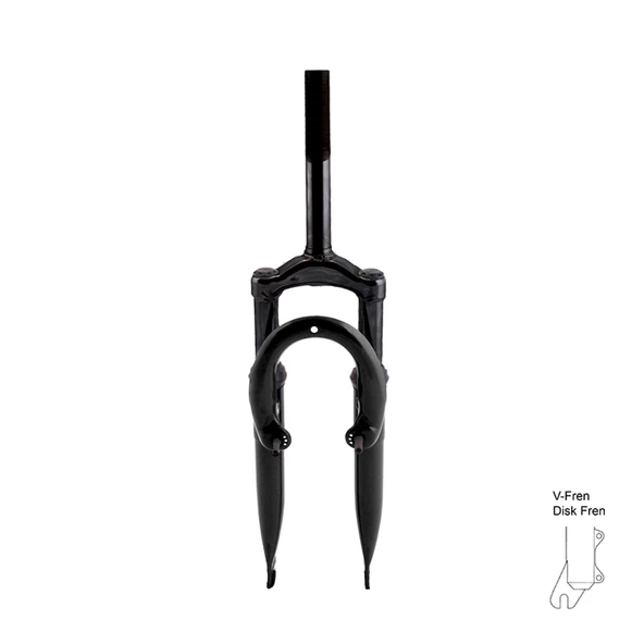 Amortisörlü Maşa - 24, 25.4, V Fren ve Disk Fren uyumlu Çelik, Siyah - Resim 4