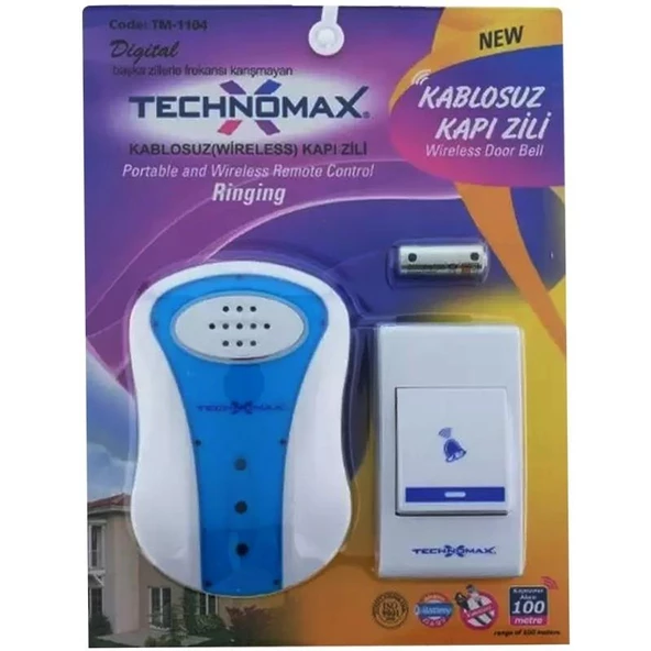 24 Melodili Kablosuz Wireless Kapı Zili