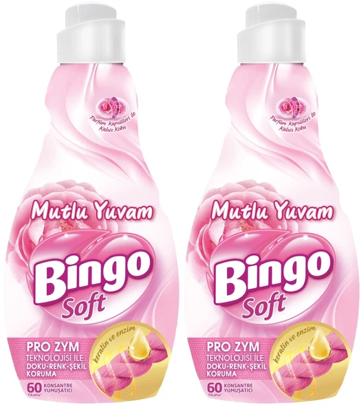 Bingo Soft Çamaşır Yumuşatıcı Konsantre 1440ML Manolya Bahçesi (2 Li Set)