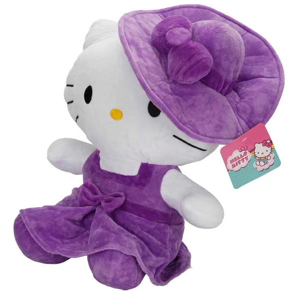 Hello Kitty Şapkalı Peluş 36 cm Uyku Ve Oyun Arkadaşı Sevimli Hello Kitty ürün görseli 1
